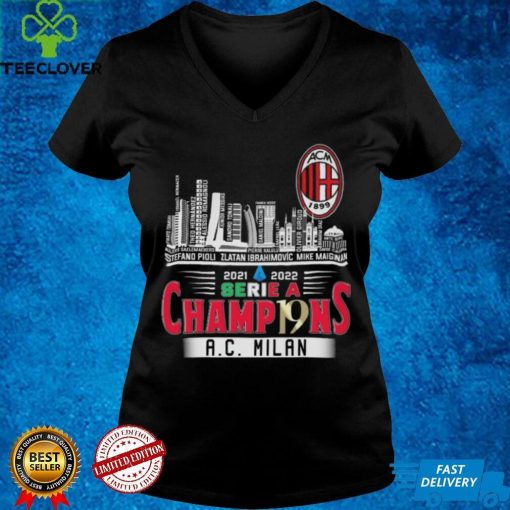 2021 2022 Serie A Champ19ns AC Milan Champions Shirt