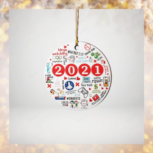 2021 Daily Work Round Ornament