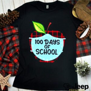 100 days of school apple masked youth hoodie, sweater, longsleeve, shirt v-neck, t-shirt 3 Shirt, hoodie, sweater, long sleeve and tank top