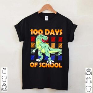 100 days of school dinosaur youth hoodie, sweater, longsleeve, shirt v-neck, t-shirt 2 Shirt, hoodie, sweater, long sleeve and tank top