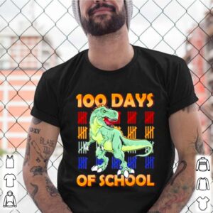 100 days of school dinosaur youth shirt