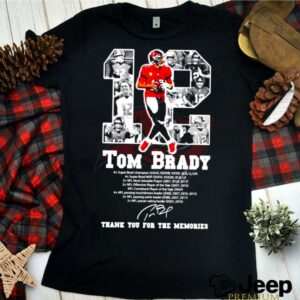 12 Tom Brady Tampa Bay Buccaneers signature shirt