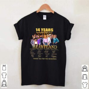 14 Years of 2007 2021 Heartland thank you for the memories signatures hoodie, sweater, longsleeve, shirt v-neck, t-shirt 1 Shirt, hoodie, sweater, long sleeve and tank top