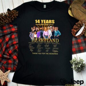 14 Years of 2007 2021 Heartland thank you for the memories signatures hoodie, sweater, longsleeve, shirt v-neck, t-shirt 3 Shirt, hoodie, sweater, long sleeve and tank top