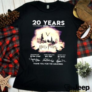 20 years 2001 2021 Harry Potter thank you for the memories hoodie, sweater, longsleeve, shirt v-neck, t-shirt 1 1
