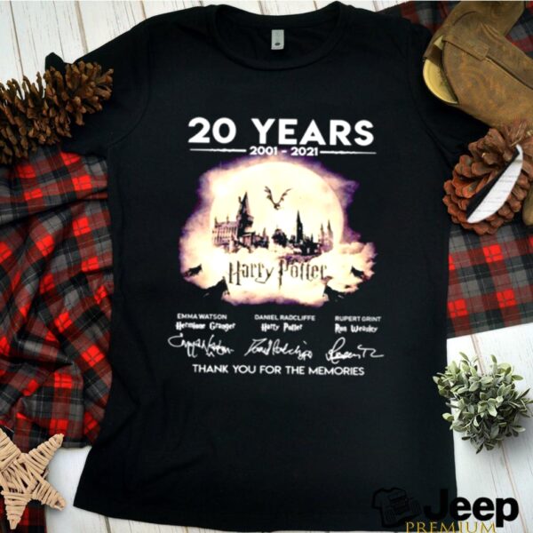 20 years 2001 2021 Harry Potter thank you for the memories hoodie, sweater, longsleeve, shirt v-neck, t-shirt