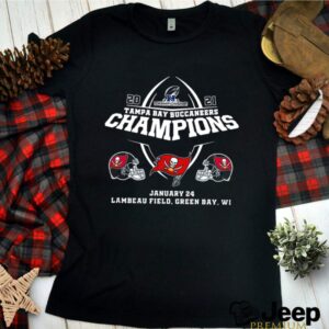 2021 Championship Tampa Bay Buccaneers Champions january 24 lambeau field green bay wi shirt