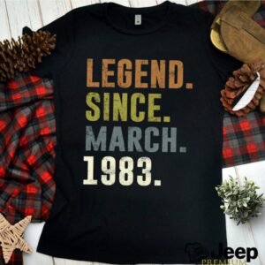 38th Retro Birthday Vintage Legend Since 1983 hoodie, sweater, longsleeve, shirt v-neck, t-shirt 3 Shirt, hoodie, sweater, long sleeve and tank top