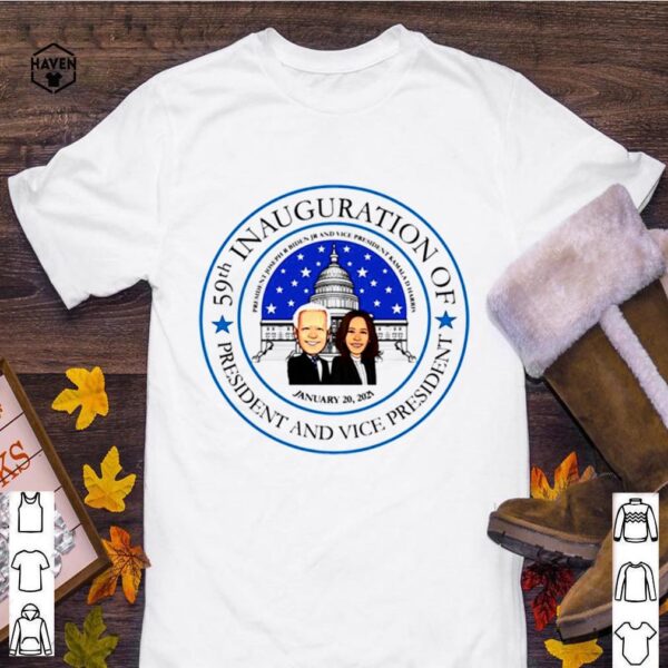 59th Inauguration of President and Vice President President Joseph R Biden JR and Vice President Kamala Harris January 20 2021 hoodie, sweater, longsleeve, shirt v-neck, t-shirt