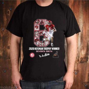 6 2020 Heisman Trophy winner Devonta Smith Alabama Crimson Tide shirt