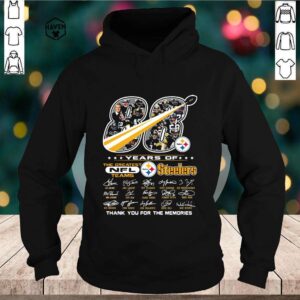 88 years of Pittsburgh Steelers the greatest NFl teams thank you for the memories signatures hoodie, sweater, longsleeve, shirt v-neck, t-shirt