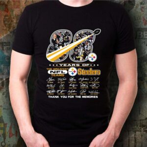 88 years of Pittsburgh Steelers the greatest NFl teams thank you for the memories signatures shirt