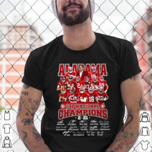 Alabama Crimson Tide CFP national Champions 2021 signature shirt