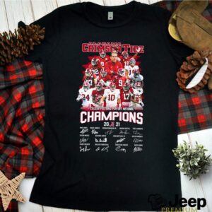 Alabama Crimson Tide College football playoff national Champions 2021 signature shirt