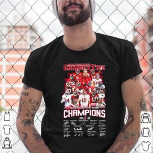 Alabama Crimson Tide College football playoff national Champions 2021 signature shirt