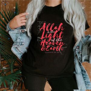 Allah is the Light of the Heaven Earth Quran 2435 Langarm hoodie, sweater, longsleeve, shirt v-neck, t-shirt 3 Shirt, hoodie, sweater, long sleeve and tank top