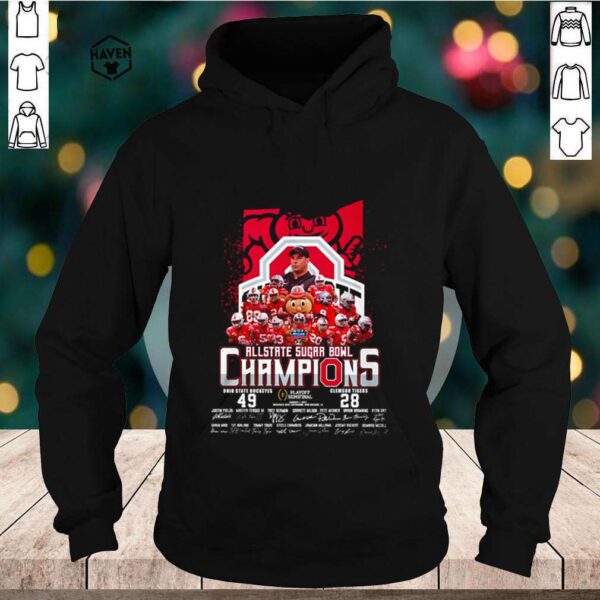 Allstate Sugar Bowl Champions Ohio State Buckeyes 49 28 Clemson Tigers hoodie, sweater, longsleeve, shirt v-neck, t-shirt