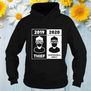 Awesome funny pandemic face mask 2019 thief 2021 responsible adult shirt