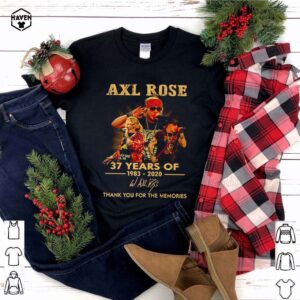 Axl Rose 37 years of 1983 2020 thank you for the memories shirt