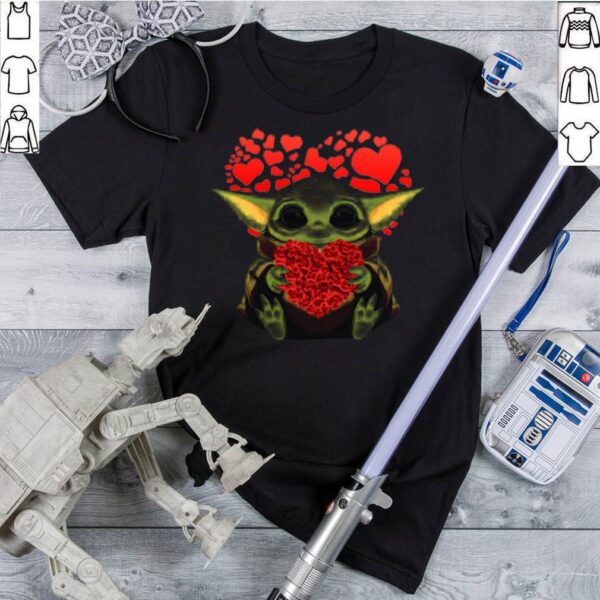 Baby Yoda Heart Roses Valentine Day hoodie, sweater, longsleeve, shirt v-neck, t-shirt