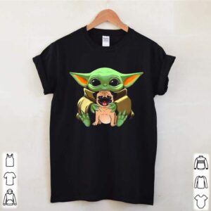 Baby Yoda Hug Pug Dog 2021 hoodie, sweater, longsleeve, shirt v-neck, t-shirt 2