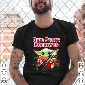 Baby Yoda hug cup National Championship Ohio State Buckeyes shirt