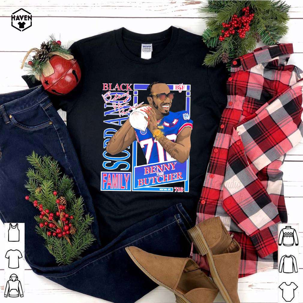 Best benny The Butcher and Buffalo Bills Mafia Means Family shirt