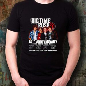 Big Time Rush 12th anniversary 2009 2021 thank you for the memories shirt