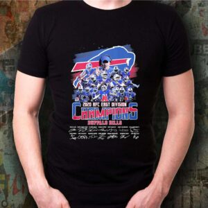 Buffalo Bills 2020 AFC east division Champions signatures shirt