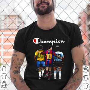 Champion Pele 10 Messi 10 Maradona 10 signatures shirt