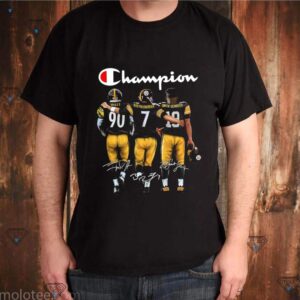 Champion Pittsburgh Steelers Watt 90 Roethlisberger 7 Smith Schuster 19 Signatures shirt