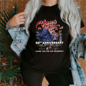 Cheech And Chong 50th Anniversary 1971 2021 Thank You For The Memories Signature hoodie, sweater, longsleeve, shirt v-neck, t-shirt 3 Shirt, hoodie, sweater, long sleeve and tank top