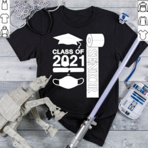 Class Of 2021 Senior Mask Paper Quarantined Back To School shirt