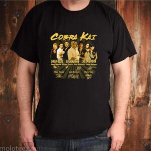 Cobra Kai 2018 2021 3 seasons 30 episodes signature shirt