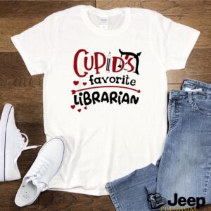 Cupids Favorite Librarian Valentine hoodie, sweater, longsleeve, shirt v-neck, t-shirt 2 Shirt, hoodie, sweater, long sleeve and tank top