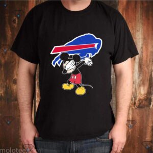 Dabbing Mickey Funny Love Buffalo Bills America Football Long Sleeve T-Shirt