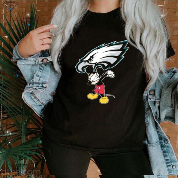 Dabbing Mickey Funny Love Philadelphia Eagles America Football Premium T-Shirt