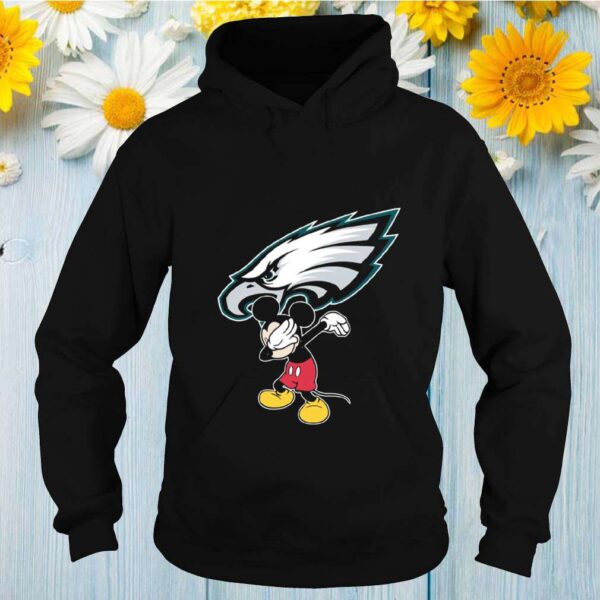 Dabbing Mickey Funny Love Philadelphia Eagles America Football Premium T-Shirt