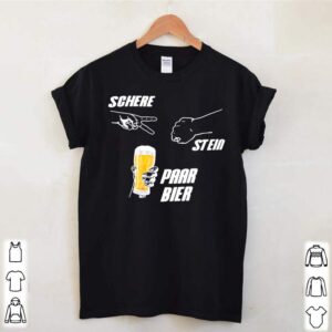 Denis Lemieux Schere Stein Paar Bier Tshirt