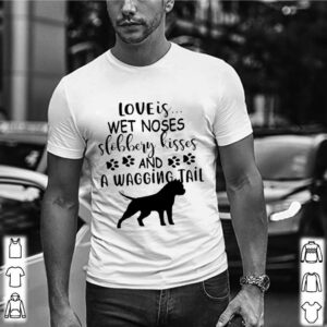 Doberman Dog Loves Wet Noses Slobbery Kisses And Wagging Tail shirt