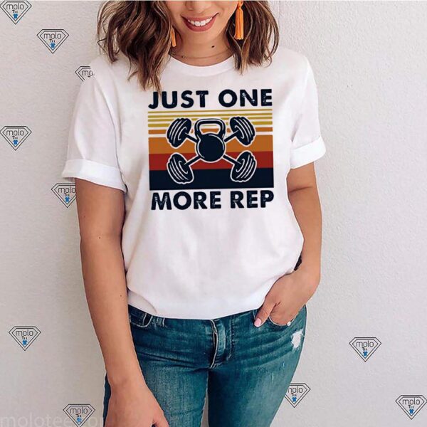 Dumbbell Just One More Rep Vintage Retro Shirts