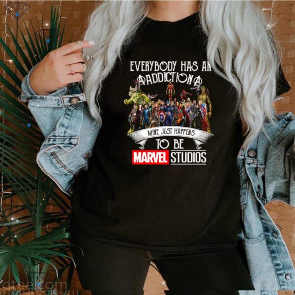 Everybody has an Addiction mine just happens to be Marvel Studios hoodie, sweater, longsleeve, shirt v-neck, t-shirt