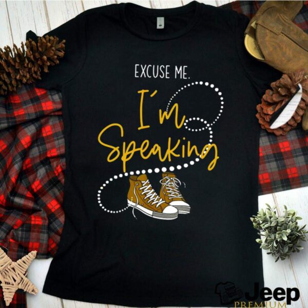 Excuse Me Im Speaking With Chucks And Converse For Kamala Harris 2021 hoodie, sweater, longsleeve, shirt v-neck, t-shirt