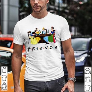 Frida Kahlo and Disney princesses drinking Friends TV show funny shirt