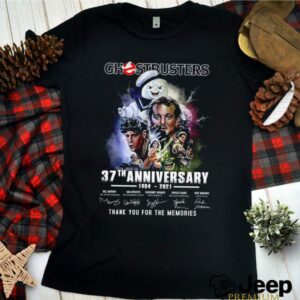 Ghostbusters 37th anniversary 1984 2021 thank you for the memories signatures hoodie, sweater, longsleeve, shirt v-neck, t-shirt