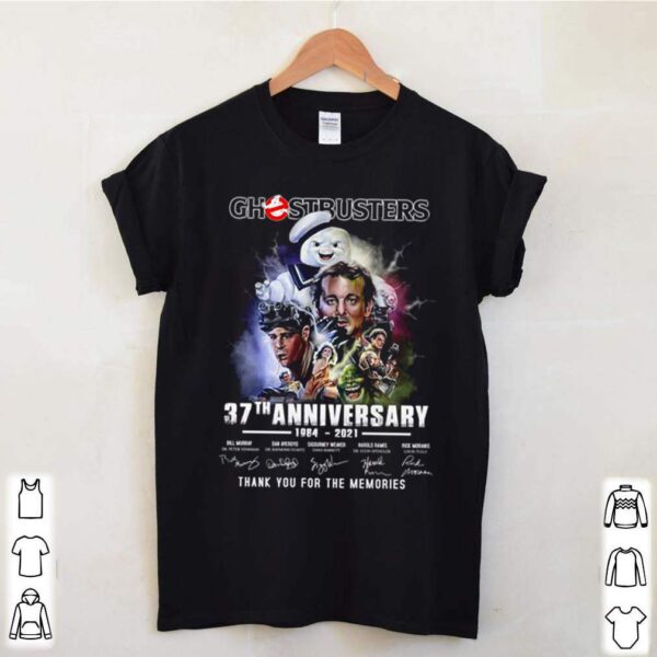 Ghostbusters 37th anniversary 1984 2021 thank you for the memories signatures hoodie, sweater, longsleeve, shirt v-neck, t-shirt