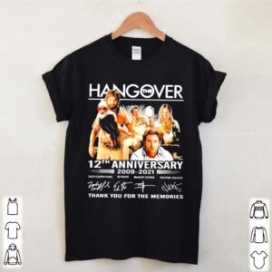 Hangover 12th anniversary 2009 2021 thank you for the memories hoodie, sweater, longsleeve, shirt v-neck, t-shirt 2 Shirt, hoodie, sweater, long sleeve and tank top