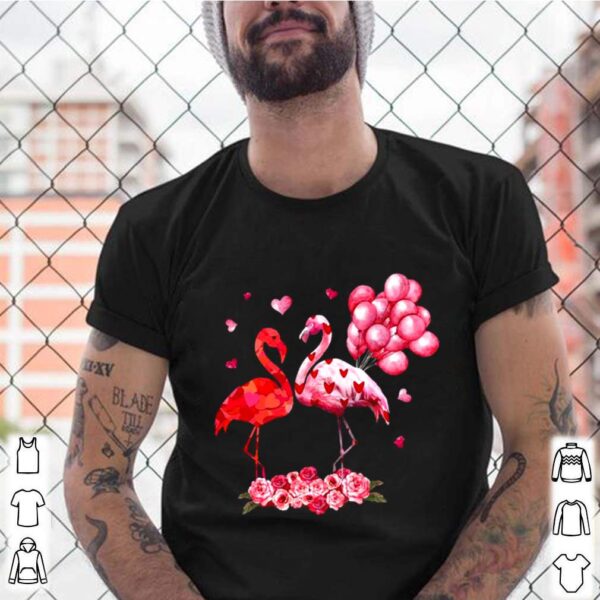 Heart Flamingo Happy Valentines 2021 hoodie, sweater, longsleeve, shirt v-neck, t-shirt