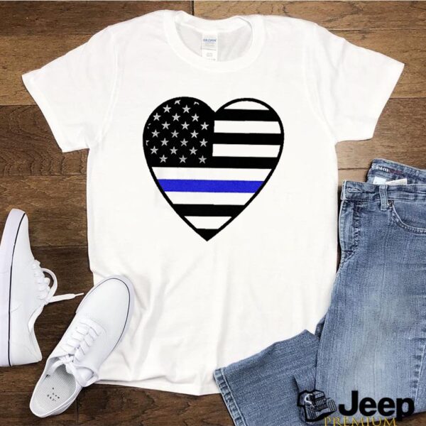 Heart Thin Blue Line hoodie, sweater, longsleeve, shirt v-neck, t-shirt