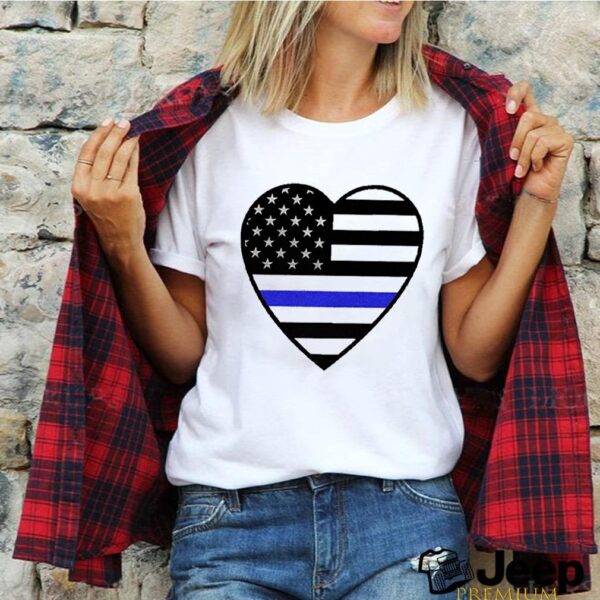 Heart Thin Blue Line hoodie, sweater, longsleeve, shirt v-neck, t-shirt